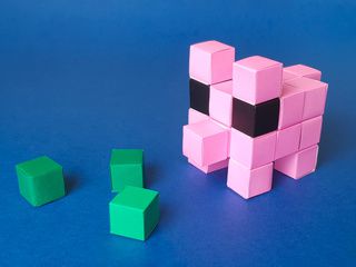 Origami Cubes Pig